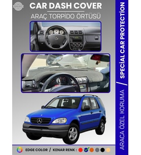 MERCEDES ML320 / ML430 / ML270 W163 (1997–2005) Torpido Örtüsü Panel Koruma Torpido Koruma Tam Uyum
