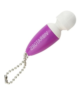 Pretty Love 6 CM Mini Vibratör Mastürbatör Anahtarlık Vibratör Mor