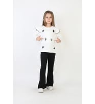 Kız Çocuk 2'li Takım (Pantolon+Bluz) 3-8 Yaş 12504 MODANINO (Beyaz)