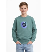 Erkek Çocuk Ön Arka Baskılı Sweatshirt BGL-ST05230 (Açık Yeşil)