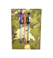 Askeri Yeni Kamuflaj Defter A5 (14,5x20 Cm) 120 Sayfa Kalemlikli
