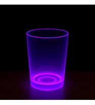 PartyGlow Neon Mor Bardak 8.5 x 10.5 cm