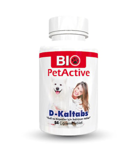 Bio Pet Active Kedi Ve Köpekler İçin Kalsiyum Tableti 84 Adet