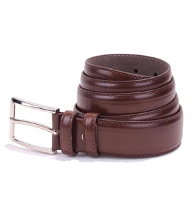 Dagoster DMK26-301 Kahve 3,5 cm Suni Deri Erkek Kemer