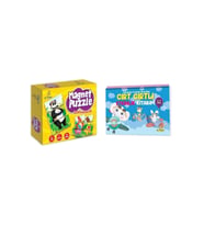 2+ Yaş Magnet Puzzle Dikkat Geliştiren Zeka Oyunu Ve Cırt Cırtlı Etkinlik Kitabım