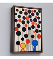 Çerçeveli Alexander Calder - Envol Tablo (Kahverengi)