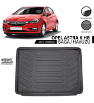 Opel Astra K HB Bagaj Havuzu 2015 Sonrası Havuzlu Bagaj Paspası