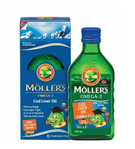Möller's Cod Liver Oil Balık Yağı Şurubu 150ml Tutti Frutti