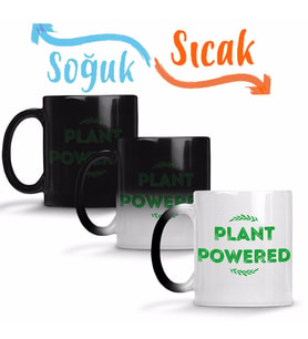 PLANT POWERED Sihirli Kupa Bardak Porselen