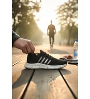Enoch Erkek Üçlü Şerit Detaylı Petek Tabanlı Günlük Spor Ayakkabı Sneaker