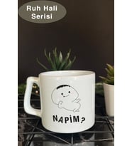 Ruh Hali Serisi Komik Yazılı Tasarım Bardak, Hediye Kupa Bardak