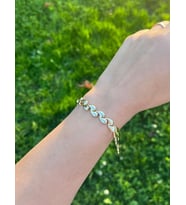 14K Sıralı Damla Bileklik