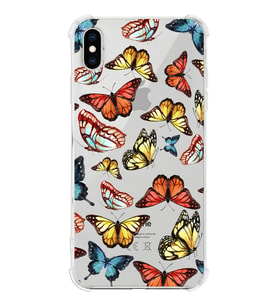 PrintiFy Apple iPhone XS Uyumlu Water Color 2 Baskılı Şeffaf Köşe Korumalı Antişok Kılıf
