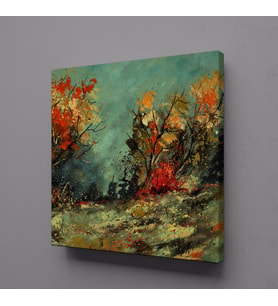 AĞAÇLAR KANVAS TABLO 110x110cm (Karışık)