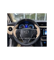 Toyota Corolla Tasarım Kombin Orjinal Kaplama Deri Direksiyon Kılıfı