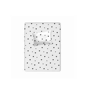 %100 Pamuklu Bebek Aparalı Çarşaf 115x150 + Bebek Yastık Kılıfı 35x45