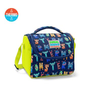 Coral High Kids Lacivert Neon Sarı Monster Desenli Thermo Beslenme Çantası 11726