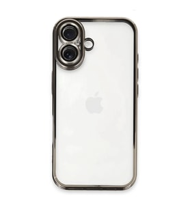 Apple İphone 16 Plus Kılıf Razer Lensli Silikon - Titanyum Gri