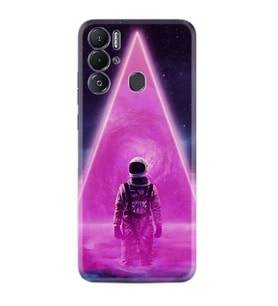 Tecno Pova Neo Kılıf Resimli Desenli Silikon Platinium Series Astro Purple2 1907