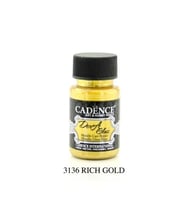 Cadence Dora Glass Metalik Cam Boyası 50 ml. 3136 RICH GOLD 