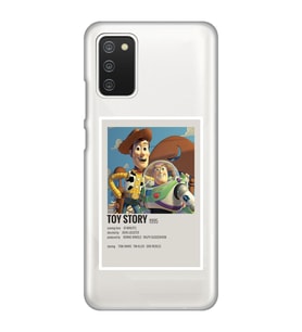 Samsung Galaxy A02S Uyumlu Toy Story Minimalist Poster Desenli Şeffaf Telefon Kılıfı