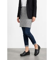 Foreli 55022 Lina-H Kadın Hakiki Deri Casual Ayakkabı Siyah