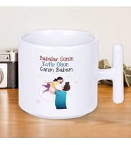 Babalar Günün Kutlu Olsun Canım Babam Baskılı Babalar Gününe Özel T Kupa Bardak