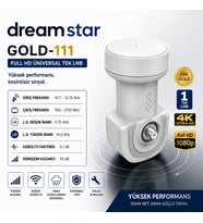 Dreamstar GOLD-111 Tekli Universal 4K LNB