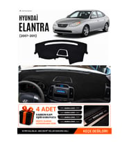 HYUNDAİ ELANTRA (2007-2011) Uyumlu Torpido Örtüsü Torpido Kılıfı - Siyah