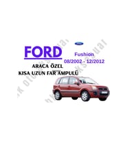Ford Fusion 08/2002-12/2012 Araca Özel Kısa Uzun Far H11