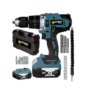 Japon Technology 58v8ah 13mm Metal Mandren X-t Seri Darbeli Şarjlı Çift Akülü Vidalama Matkap