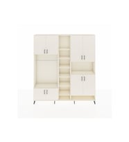 Arges Gardrop 18 Raflı 8 Kapaklı Tek Askılı 220x30x243 Aytaşı-Aytaşı