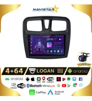 Dacia Logan 2012-2019 Model 4GB + 64GB Android 13 Kablosuz Carplay Navigasyon Multimedya Sistemi