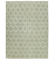 Gri Halı El Dokuma Modern Geometrik Desenli Estetik Salon Halısı Pamuk Yün Karışımı Düz Yüzeyli