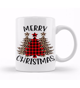 Yılbaşı Yeni Yıl Konseptli Merry Christmas 012 Kupa Bardak Porselen