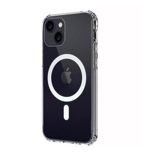 Vendas iPhone 14 Uyumlu (iPhone 14) Tacsafe Wireless Destekli Hard Silikon Kılıf (Renksiz)