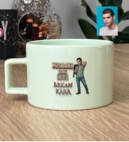 Kişiye Özel Karikatürlü Babaya Hediye Husband Dad Hero Lüks Pastel Fincan Babalar Günü Hediyesi