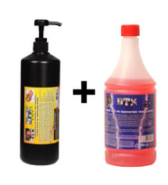Ponza'lı (Talaşlı) El Temizleme Kremi (Sabunu) 1 kg & Ağır Yağ Sökücü Konsantre (1/5) 1 Litre