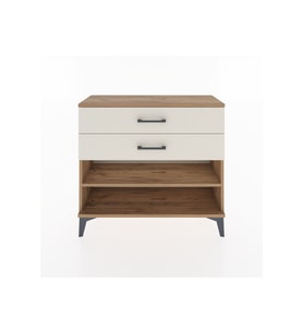 Arges Şifonyer Tek Raflı 2 Çekmeceli 88x30x80 Çam-Aytaşı