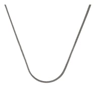 ​Gümüş 2 mm Tilki Kuyruğu 55 Cm Zincir
