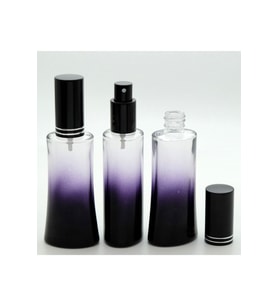 BOŞ PARFÜM ŞİŞESİ 100 ML (2 ADET) SİYAH İEYFEL SİYAH METAL VALF VE KAPAK