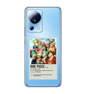 Xiaomi Mi 13 Lite Uyumlu One Piece Desenli Şeffaf Telefon Kılıfı