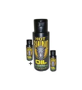 Hot Rhino Anal Relax Oil 3 Adet 60 ml Anal Rahatlatıcı Ağrı Kesici Gevşetici Anal Açıcı Yağ