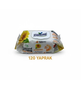Concord Islak Mendil 120 Adet - Alkol içermez - pH Dengeli - Akdeniz Esintisi