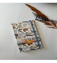 Adalinhome Atakids Lizy Kuru Boyalı Mandala Boyama Defteri  19 x 11 cm  40 Yaprak  12 Renk Kuru Boya (Çok Renkli-Pudra)
