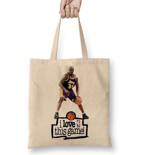 Shaq O'Neal İ Love This Game Bez Çanta Uzun Saplı