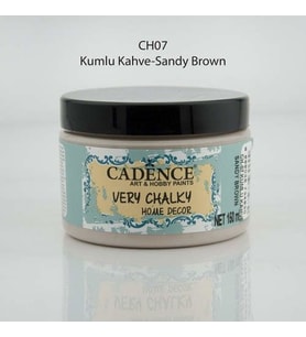 Cadence Very Chalky Home Decor Mobilya Boyası 150 ml. CH-07 KUMLU KAHVE 