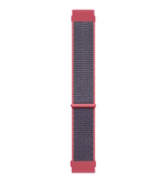 Microsonic Huawei Watch GT3 42mm Hasırlı Kordon Woven Sport Loop Koyu Pembe