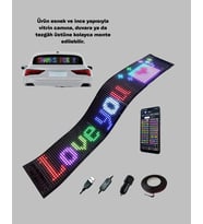 Usb Girişli Rgb Led Tabela Ayarlanabilir Parlaklık Kayan Yazı Özellikli