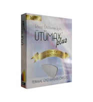 Ütümax Plus Yanmaz Termal Keçe Ütü Masası Örtüsü Bezi Kılıfı (Gri)